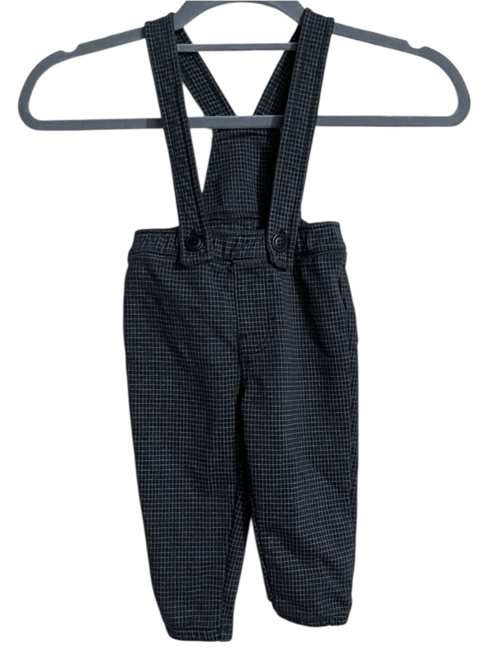 Tea Grid Pattern Baby Suspended Overalls size 6-9 Months